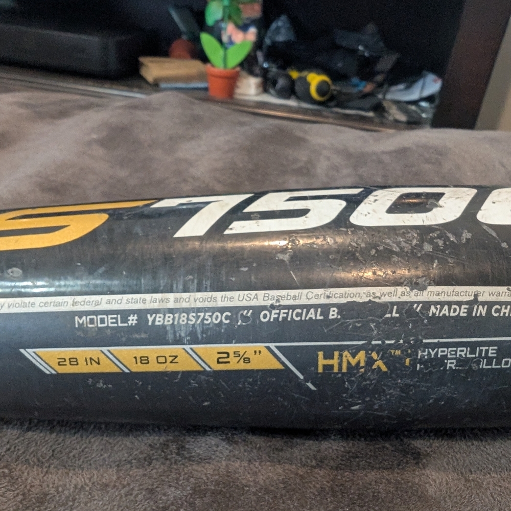 Easton S750C Black and Gold Baseball Bat Youth 28 Drop -10 USA - Picture 9 of 13